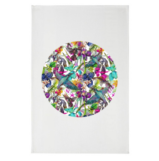 Garden of Eden Kotare Artists Tea-towel