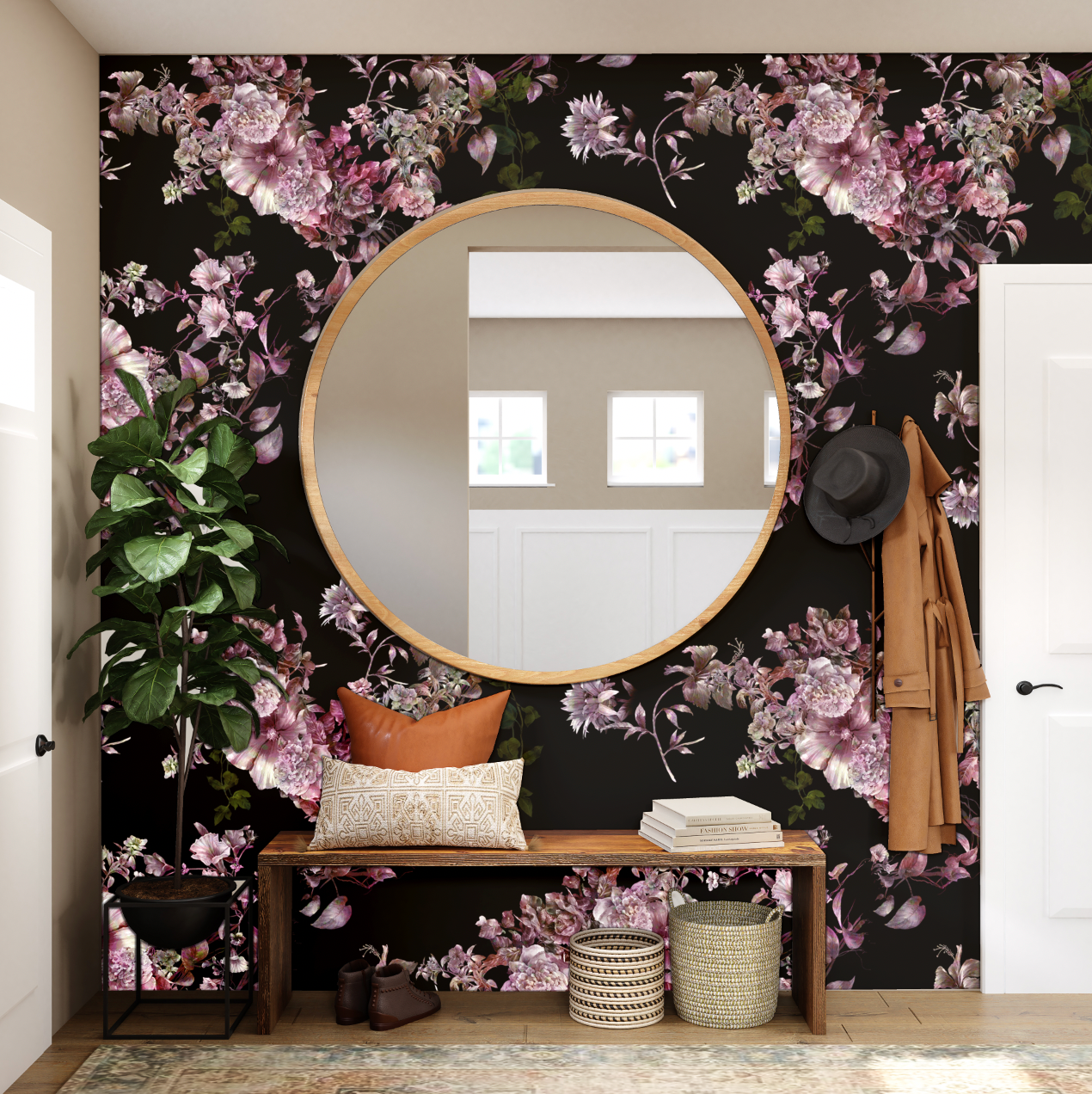 Vintage Floral wall mural