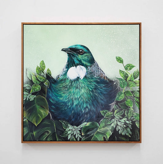 Tui Burrow framed canvas print